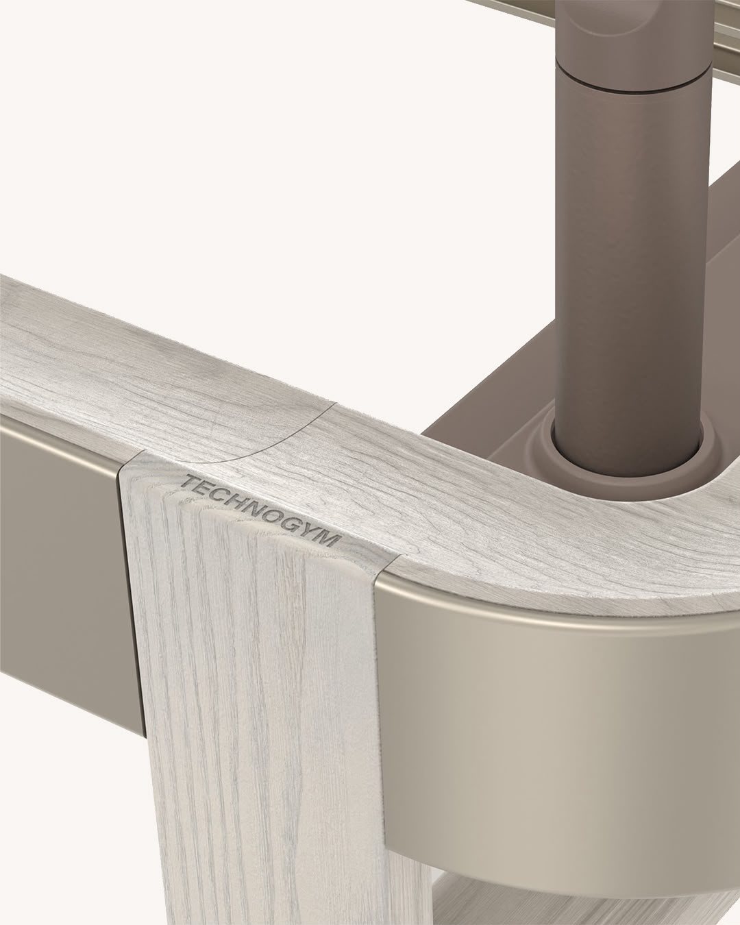 Pale ash frame with the Technogym maker's mark
